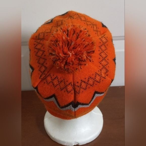 YOUTH NCAA Tennessee Volunteers Beanie Hat Knit Cap Orange White - Picture 3 of 8